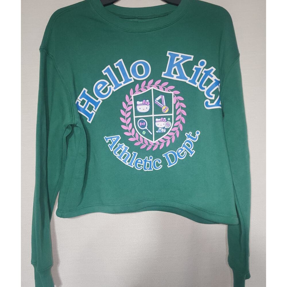 Hello kitty athletic dept. sweatshirt size small cropped